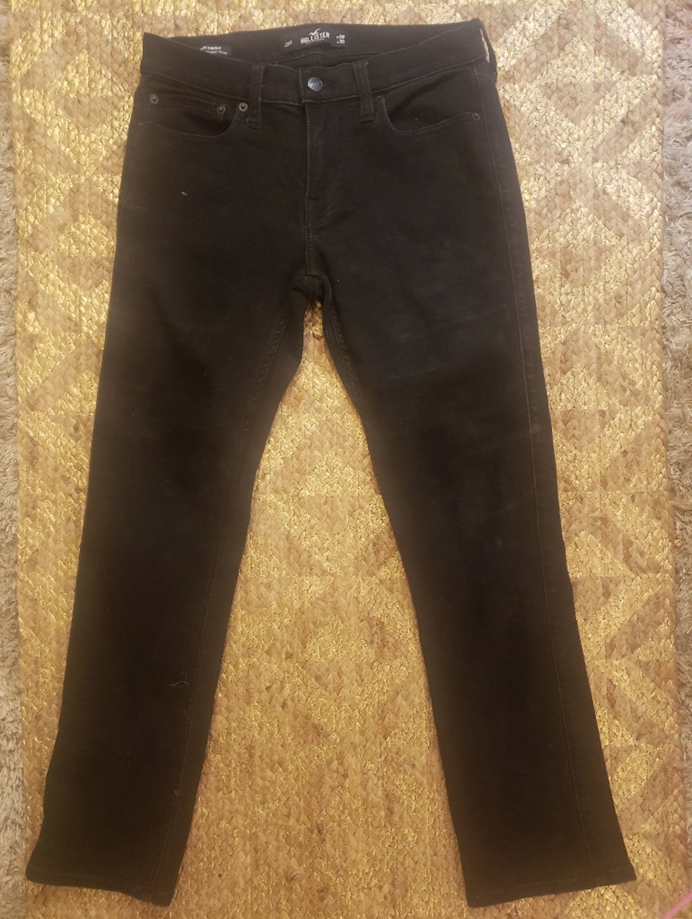 Classic Hollister Strait Leg Slim Black Denim Size 28/30